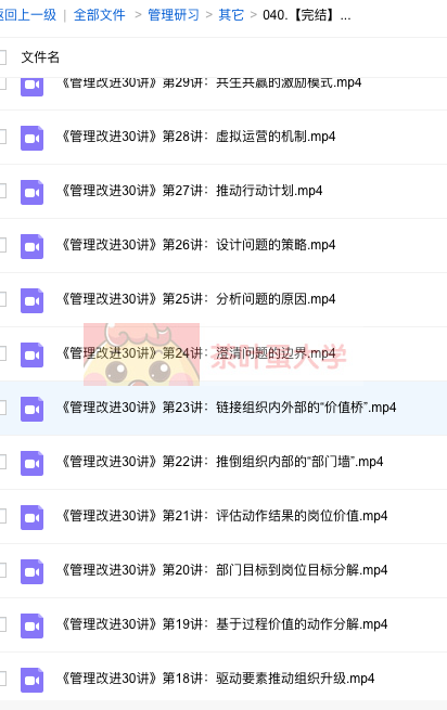 改进咨询丁晖《管理改进30讲》课程视频下载百度云网盘提取 大师课 第2张