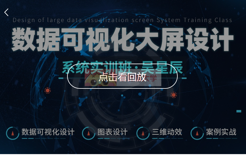 吴星辰#数据可视化大屏设计系统实训班 - 百度网盘 - 下载 视觉设计 第1张