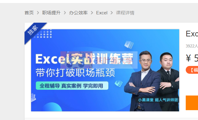 网易云课堂【Excel 职场实战训练营】 - 百度网盘 - 下载 大师课 第1张