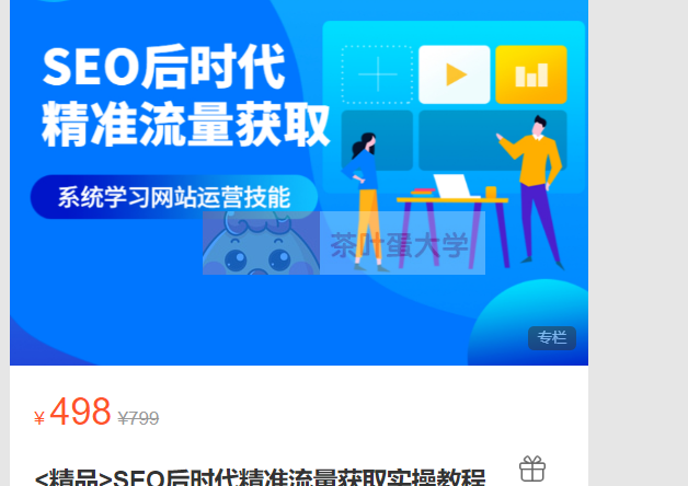 SEO后时代精准流量获取实操教程 - 百度网盘 - 下载 大师课 第1张